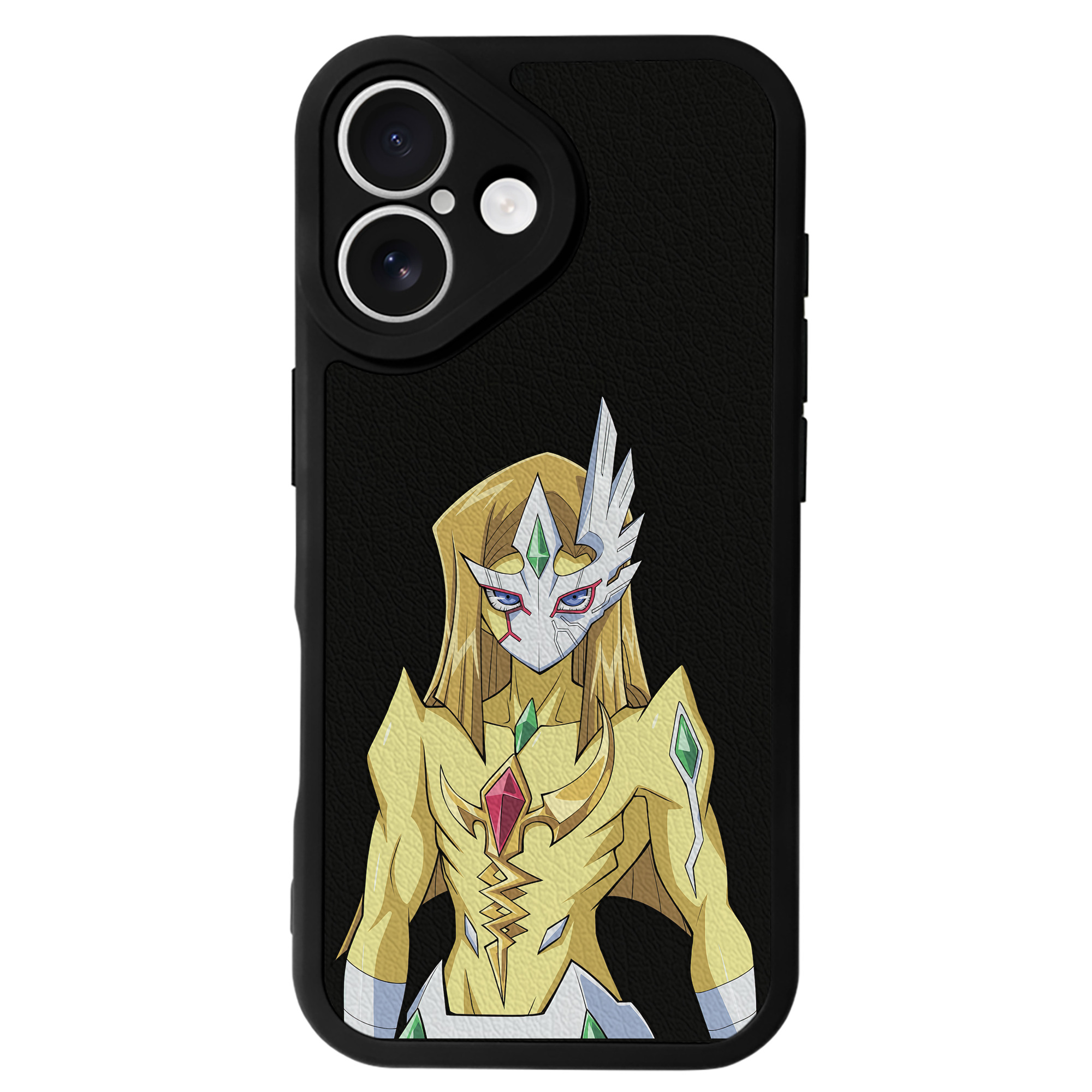 （画像用） 遊☆戯☆王 Yu-Gi-Oh! 【iPhone 16シリーズ対応】シリコンスマホケース（レザー調） 材質：シリコン
